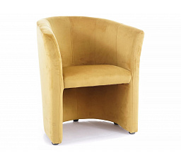 Křeslo TM-1 VELVET, Curry Bluvel 68/Wenge