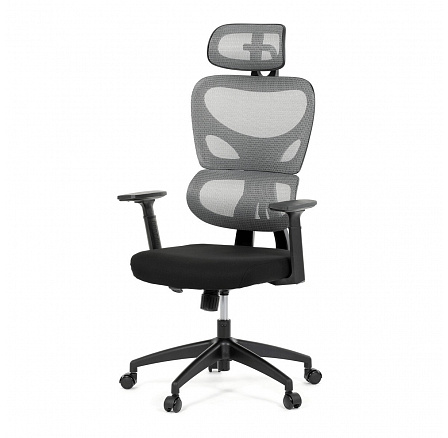 Kancelářská židle, houpací mechanismus, šedá, KA-K2080 GREY