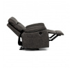 Polohovací křeslo, elektrické zabudované ovládání, hnědá, látka vintage, TV-4094 COF3