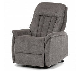 Polohovací křeslo, elektrické zabudované ovládání, šedá, látka, TV-Q8575 GREY2