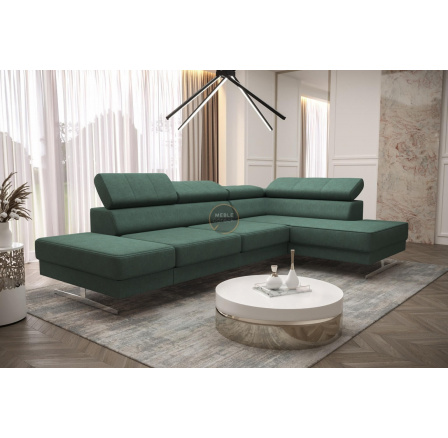 Rohová sedací souprava EMPORIO MINI 300x180 - zelená , pravá