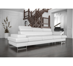 Pohovka GALAXY III 300 cm přírodní kůže - smetanová kůže