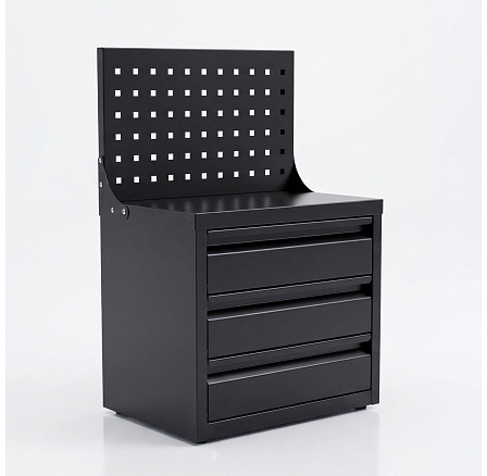 Organizér s perforovanou deskou a zásuvkami 660 x 400 x 300 mm