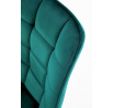Jídelní židle K332 VELVET, Tyrkysový Bluvel 85/Černá