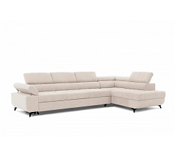 Rohová sedačka Dragonis Maxi s funkcí spaní / Ditra New 20 / černé nohy / pravá strana