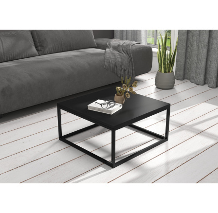 Konferenční stolek BELTEN 65x65 Černý+Černý