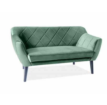 Pohovka KARO 2 Velvet, zelený Bluvel 78/wenge Pohovka KARO 2 Velvet, zelený Bluvel 78/wenge