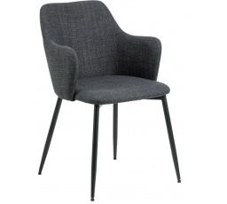Židle Ilsa s područkami šedá tmavá