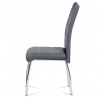 Jídelní židle, šedá, ekokůže, HC-484 GREY
