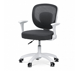 Dětská židle, výškově nastavitelná, šedá síťovina, KA-K1062 GREY