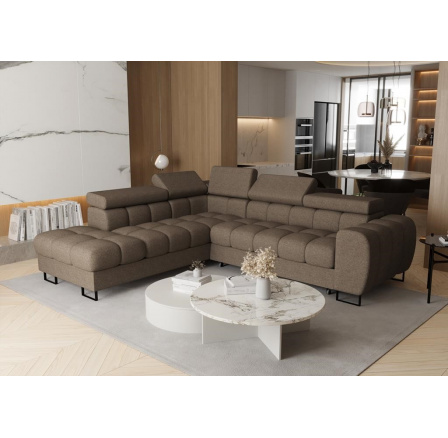 Rohová sedací souprava ASPEN 260x225 cm - levá, béžová