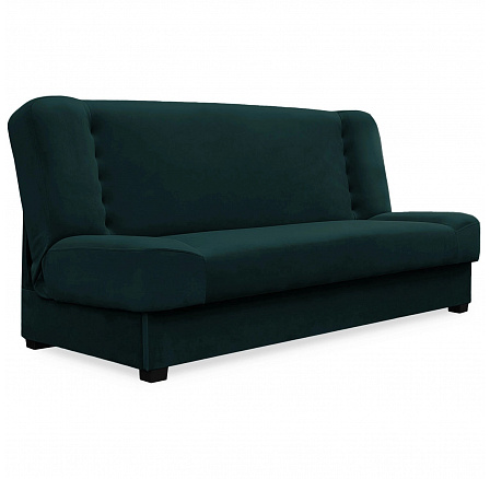 Rozkládací pohovka PIANO Zelená Sametová