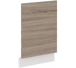 Dvířka na myčku s panelem DAVIS - ZM 570x446, Bílá/Dub Sonoma Trufla