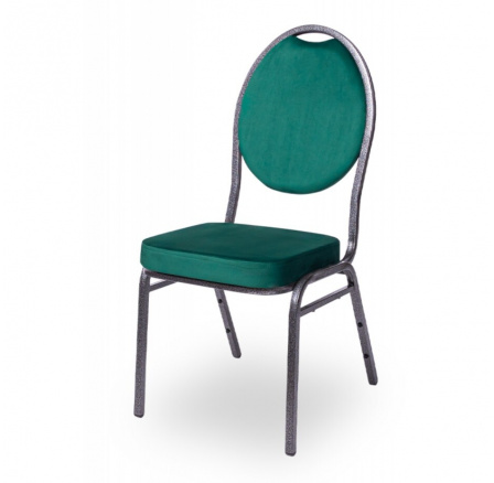 Křeslo banketní Herrmann velur zelené Křeslo banketní Herrmann velur zelené