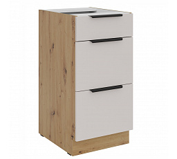 Kuchyňská skříňka Selva 40 D 3S dub artisan/kašmír