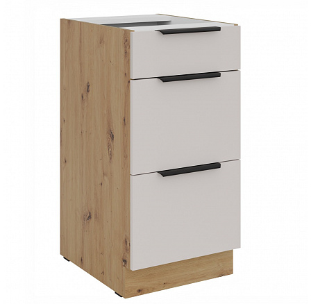 Kuchyňská skříňka Selva 40 D 3S dub artisan/kašmír