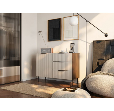 Komoda ALMERA TYP 2, ořech warmia/ kašmír