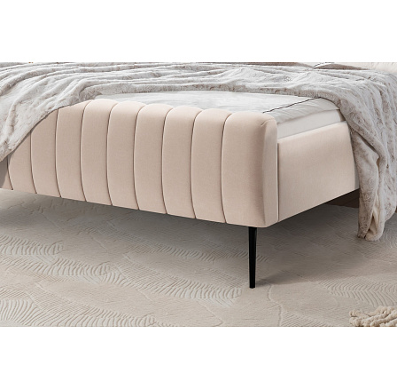 Postel Nicole / 160x200 / Velluto 2 / černé nohy Postel Nicole / 160x200 / Velluto 2 / černé nohy