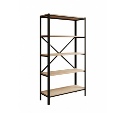 Regál Rene Černý+Sonoma