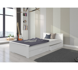 Postel s matrací ALDEX 180x80 Bílá