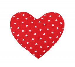 Polštářek srdíčka červená