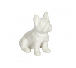 Figurka Francouzského buldočka S bílá