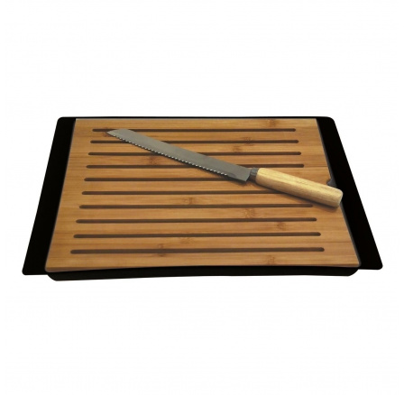 Sada prkénko na krájení + nůž 38x27 cm černá Sada prkénko na krájení + nůž 38x27 cm černá