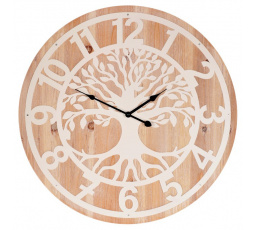 Hodiny nástěnné - pr. 60 cm, kov a MDF, strom života