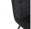 Jídelní židle, černá, látka, HC-T1130 BK2