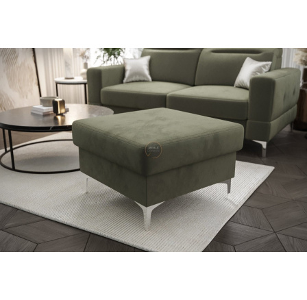 Taburet čalouněný  MALIBU 70 x 70 cm - zelená