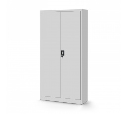 Kancelářská kovová skříň na dokumenty TOMASZ, 900 x 1850 x 450 mm, šedá