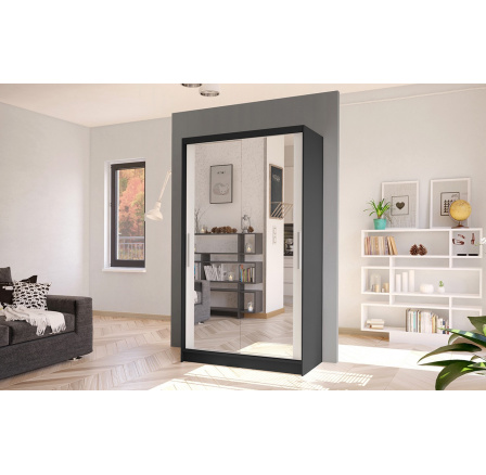 Skříň Kosta VII 100 - černá/bílá