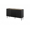Komoda ONDA 150 (3D2S), černá / dub artisan