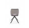 Jídelní otočná židle K535, Šedá/Černá