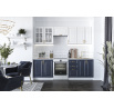 Kuchyňská linka VIKTORIA 240, Bílá/Tmavě modrá