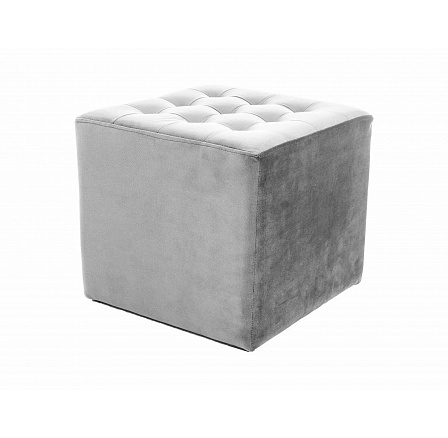 Taburet LORI VELVET, Světle šedý Bluvel 03