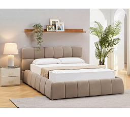 POSTEL PARMA VELVET 160x200 BARVA C. BEŽ BLUVEL 40