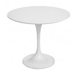 Stůl Fiber o90 bílý MDF