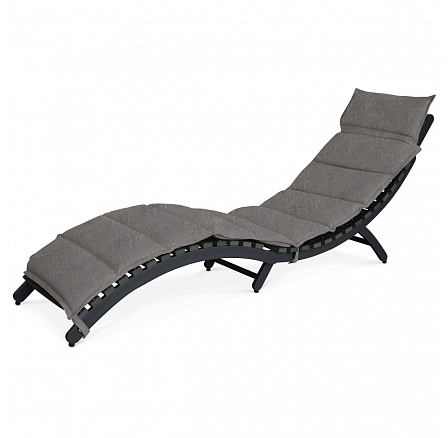 Zahradní lehátko 54x192x68cm, hliník, šedá, AZL-L1301 GREY