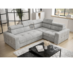 Rohová sedací souprava s funkcí spaní MARGO II 270X197 - volitelný odstín , pravá