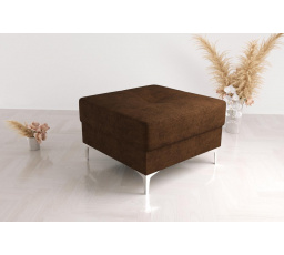 Taburet  s kontejnerem 55x55  cm - hnědá