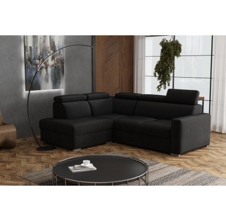 Sedací souprava Petrit II levá Kronos černá Sedací souprava Petrit II levá Kronos černá