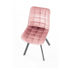 Jídelní židle K332 VELVET, Růžový Bluvel 52/Černá
