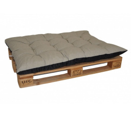 Paletový sedák / zahradní matrace tmavě béžový melír