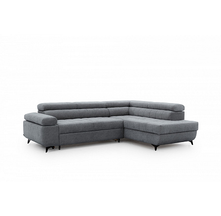 Rohová sedačka Dragonis L s funkcí spaní / Perfect Harmony 85 / černé nohy / pravá strana