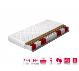 Taštičková matrace Pini 180x200 Hypoalergenní potah Microfibre
