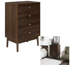 Komoda Tiffany se 4 zásuvkami ořech