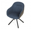 Jídelní židle, modrá, látka, DCH-Y1143 BLUE2