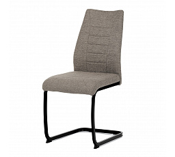 Jídelní židle, hnědá, látka, DCL-438 BR2