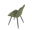 Jídelní židle, zelená, látka, HC-T1130 GRN2